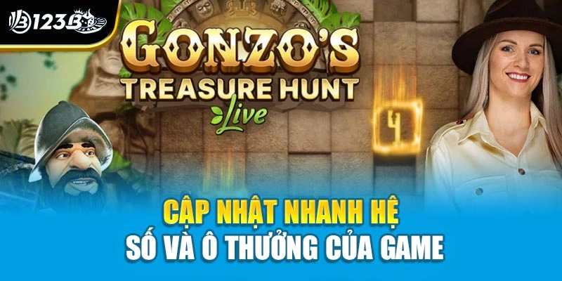 Cách chơi Gonzos Treasuare Hunt - 123B Chia Sẻ Chi Tiết 3 Cập nhật nhanh hệ số và ô thưởng của game