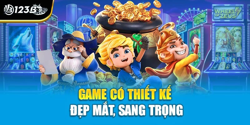 Quý Tộc Nổ Hũ - Slot Hoàng Gia Sang Trọng Hấp Dẫn Tại 123B 3 Game có thiết kế đẹp mắt, sang trọng