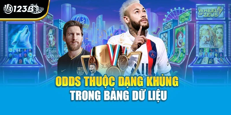 Odds thuộc dạng khủng trong bảng dữ liệu